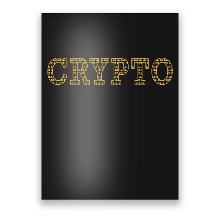 Golden Crypto Logo Limited Edition Poster