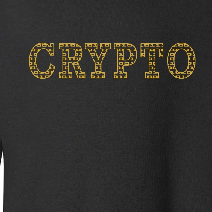 Golden Crypto Logo Limited Edition Toddler Sweatshirt