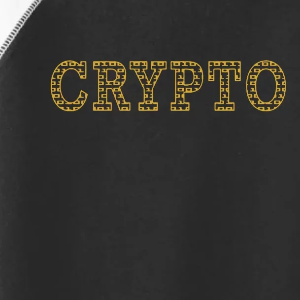 Golden Crypto Logo Limited Edition Toddler Fine Jersey T-Shirt