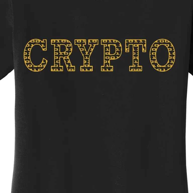 Golden Crypto Logo Limited Edition Women's T-Shirt