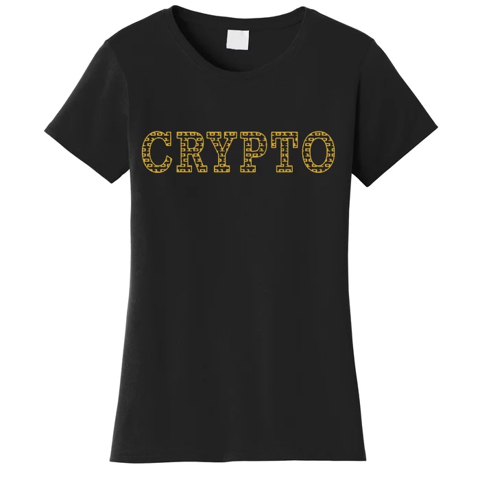 Golden Crypto Logo Limited Edition Women's T-Shirt