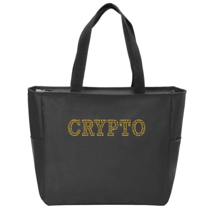 Golden Crypto Logo Limited Edition Zip Tote Bag