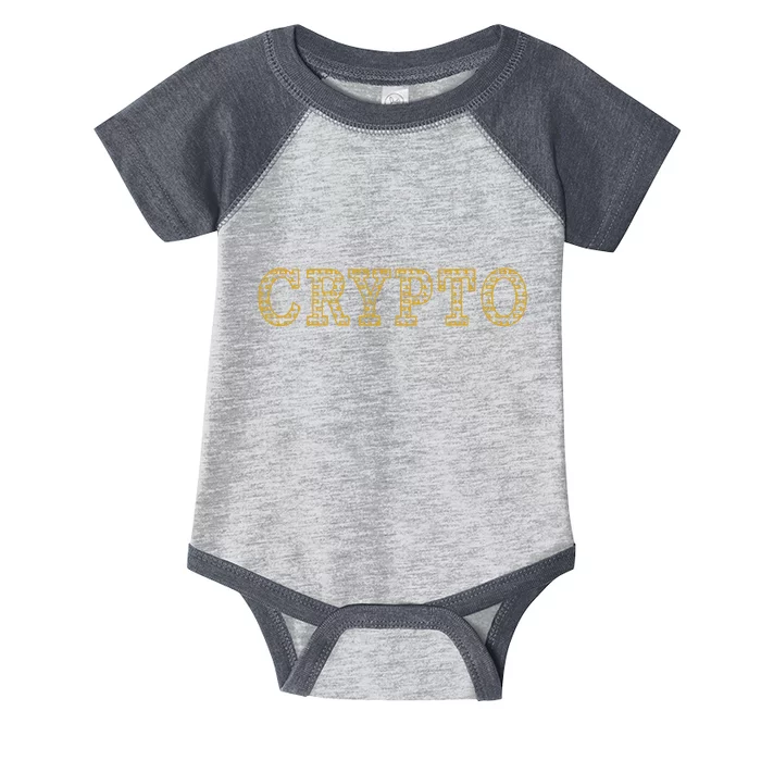 Golden Crypto Logo Limited Edition Infant Baby Jersey Bodysuit