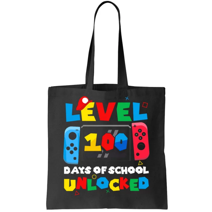 Game Controller Level 100 Days Of School Unlocked Tote Bag