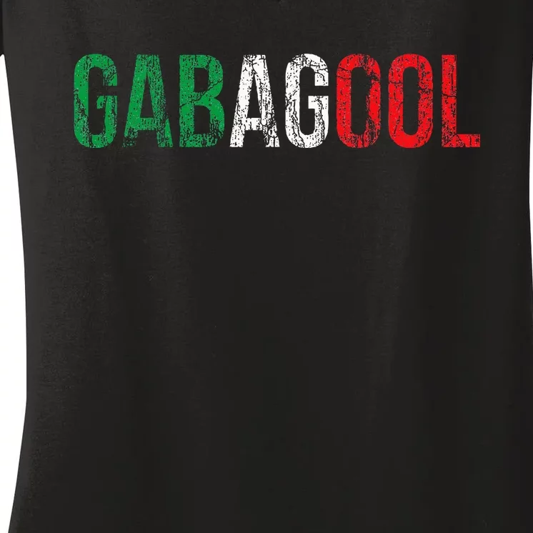 Gabagool Capicola Meat New Jersey Italian Pride Gift Women's V-Neck T-Shirt