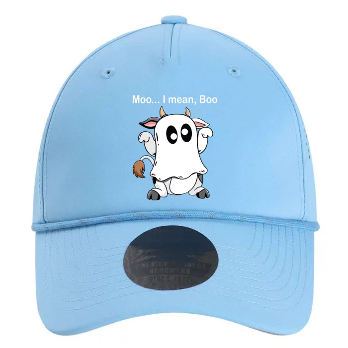 Ghost Cow Moo I Mean Boo Halloween Outfit Funny Cow Lover Performance The Dyno Cap