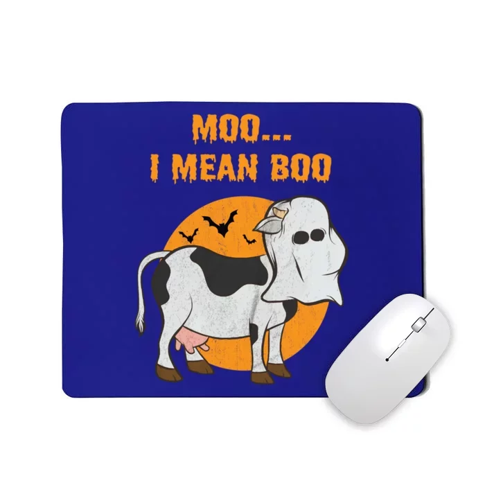 Ghost Cow Moo I Mean Boo Gift Mousepad