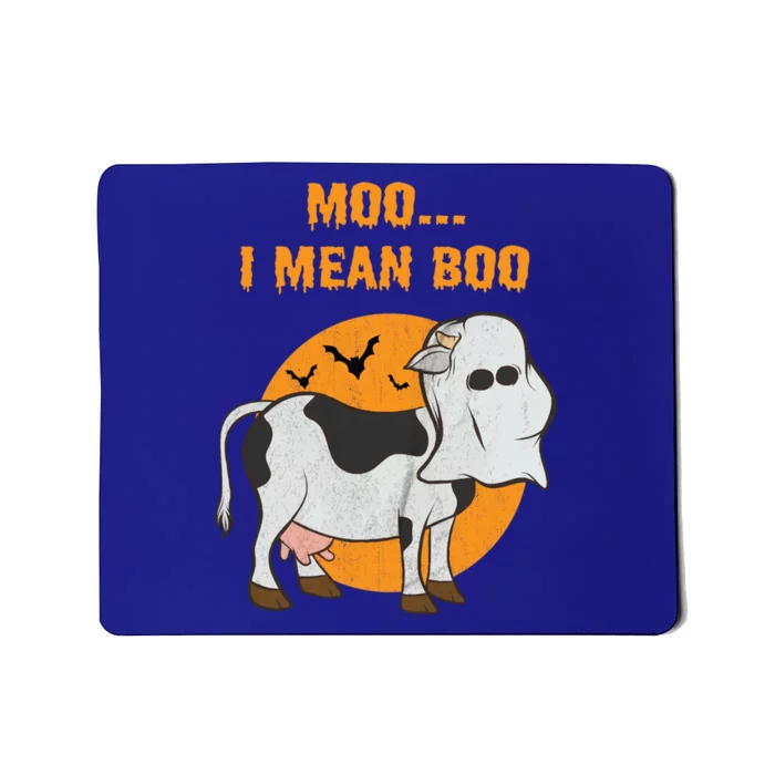 Ghost Cow Moo I Mean Boo Gift Mousepad