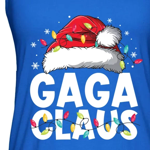 Gaga Claus Matching Family Pajamas Funny Christmas Party Gift Ladies Essential Flowy Tank