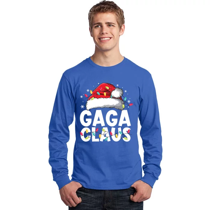 Gaga Claus Matching Family Pajamas Funny Christmas Party Gift Tall Long Sleeve T-Shirt