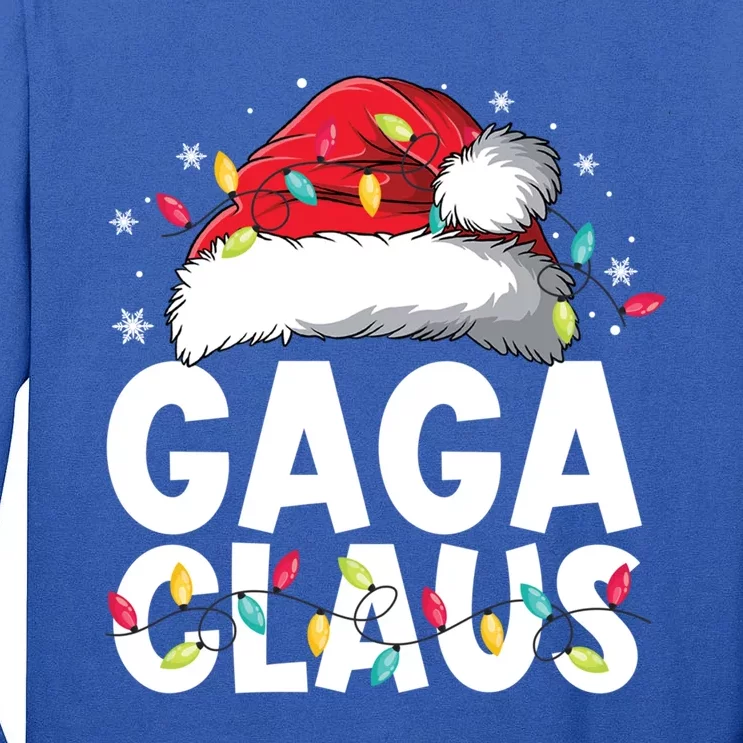 Gaga Claus Matching Family Pajamas Funny Christmas Party Gift Tall Long Sleeve T-Shirt