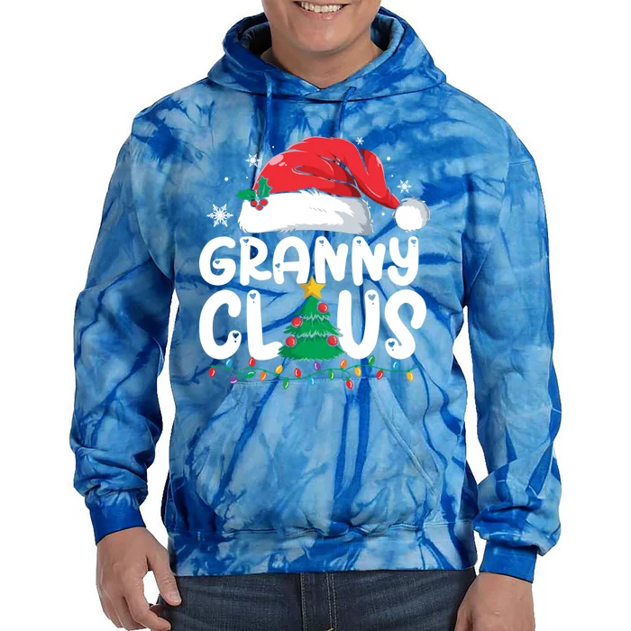 Granny Claus Matching Group Xmas Family Christmas Pajama Funny Gift Tie Dye Hoodie