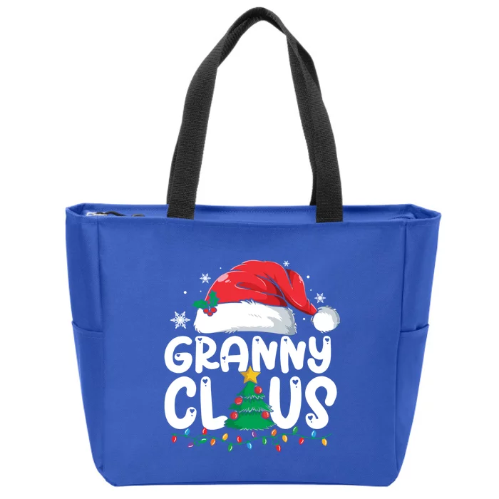 Granny Claus Matching Group Xmas Family Christmas Pajama Funny Gift Zip Tote Bag