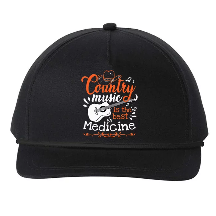 Guitar Country Music Lover Snapback Five-Panel Rope Hat