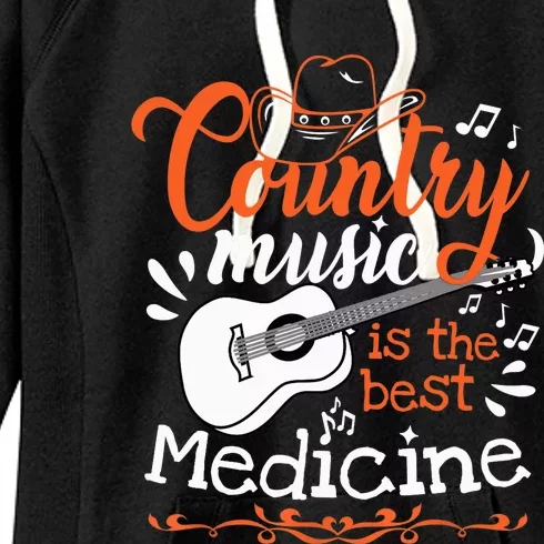 Guitar Country Music Lover Women's Fleece Hoodie