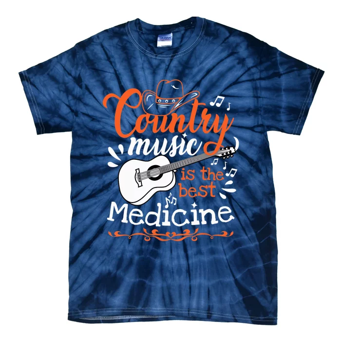 Guitar Country Music Lover Tie-Dye T-Shirt