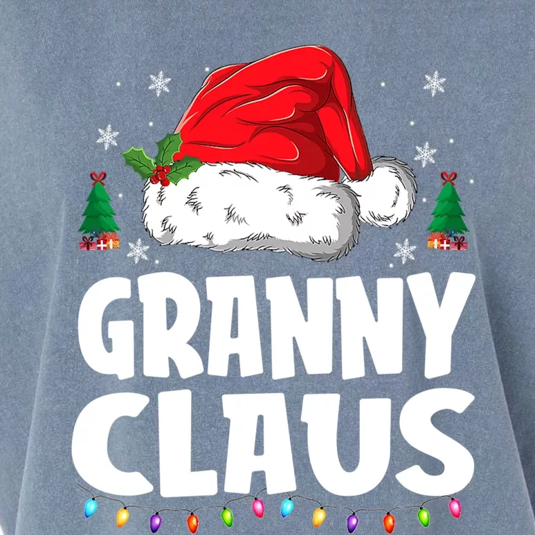 Granny Claus Matching Group Xmas Family Christmas Pajama Meaningful Gift Garment-Dyed Women's Muscle Tee