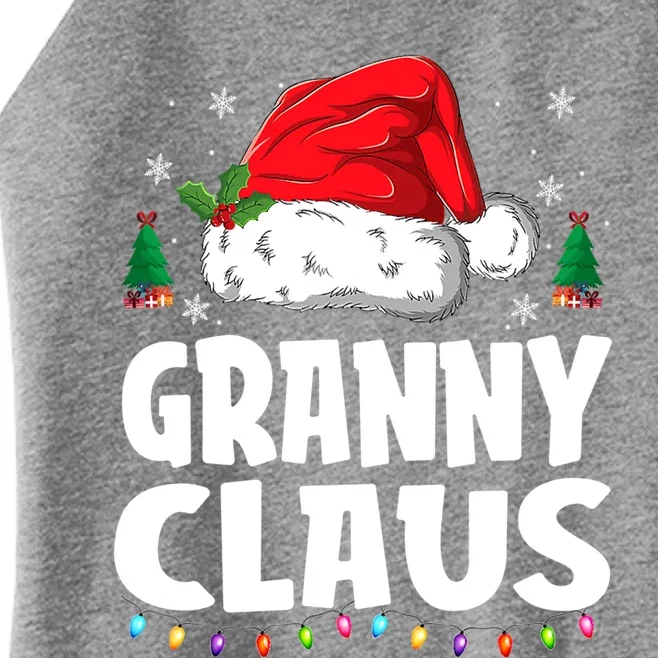 Granny Claus Matching Group Xmas Family Christmas Pajama Meaningful Gift Women’s Perfect Tri Rocker Tank