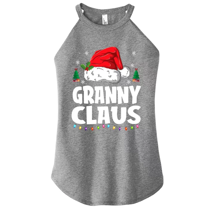 Granny Claus Matching Group Xmas Family Christmas Pajama Meaningful Gift Women’s Perfect Tri Rocker Tank