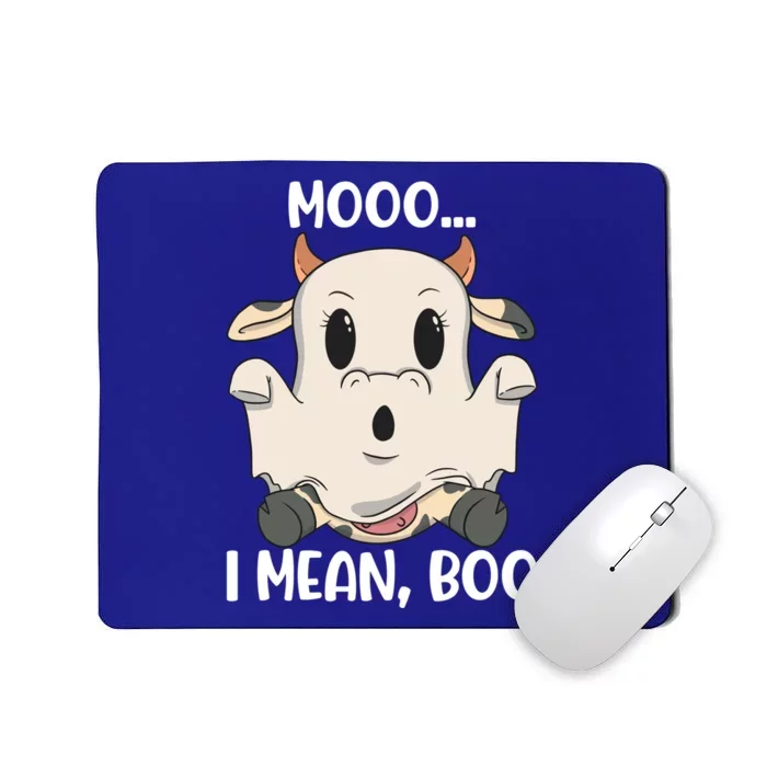 Ghost Cow Moo I Mean Boo Costume Halloween Gift Mousepad