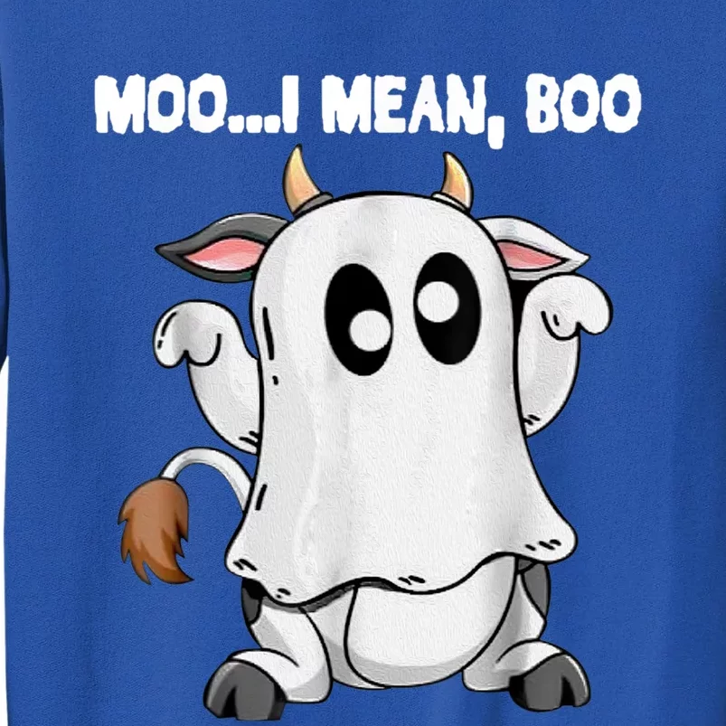 Ghost Cow Moo I Mean Boo Funny Halloween Cow Boo Meaningful Gift Sweatshirt