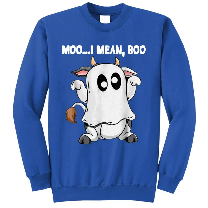 Ghost Cow Moo I Mean Boo Funny Halloween Cow Boo Meaningful Gift Sweatshirt