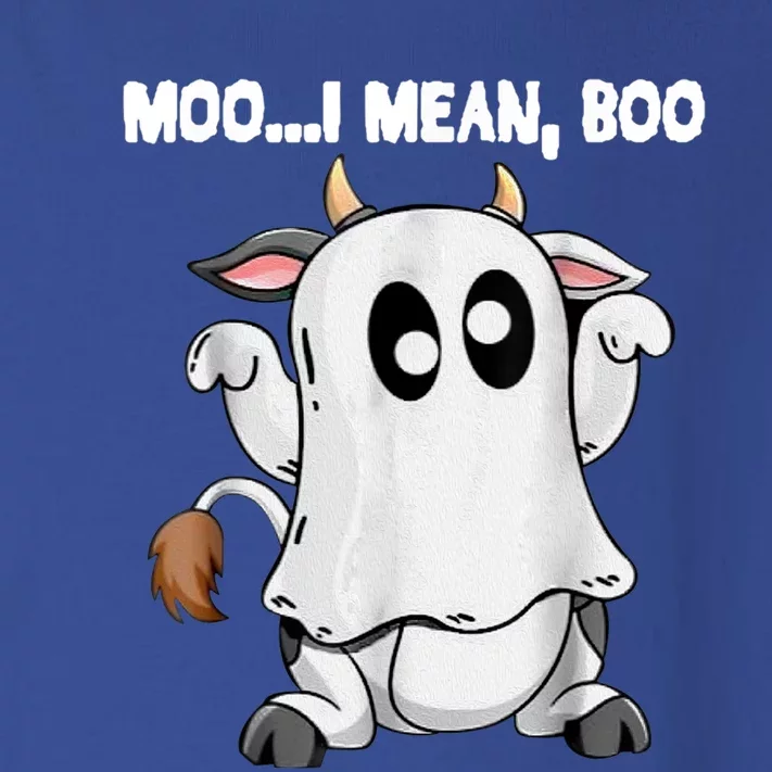 Ghost Cow Moo I Mean Boo Funny Halloween Cow Boo Meaningful Gift Toddler Long Sleeve Shirt