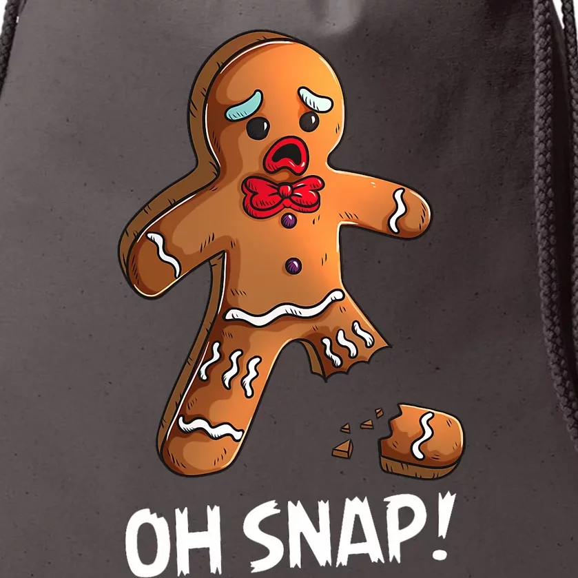 Gingerbread Christmas Market Baking Gingerbread Man Oh Snap Drawstring Bag