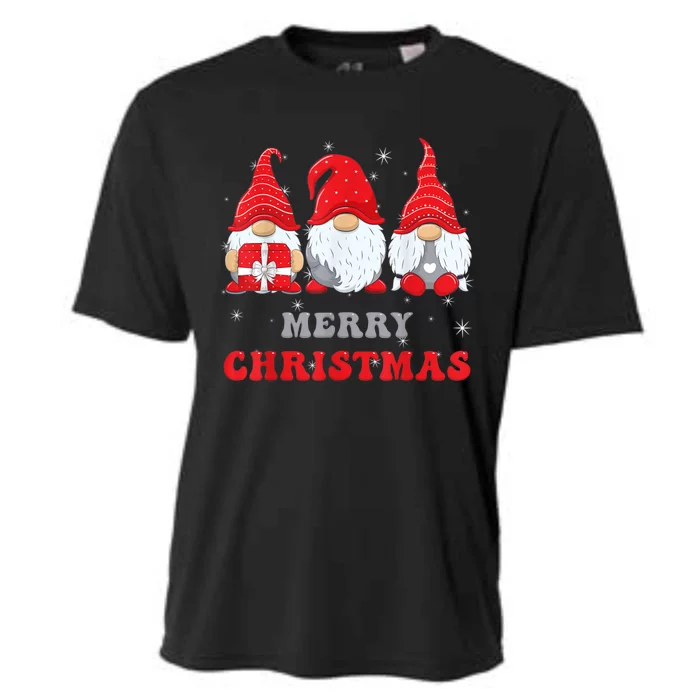 Gnome Christmas Merry Christmas Family Matching Christmas Cooling Performance Crew T-Shirt