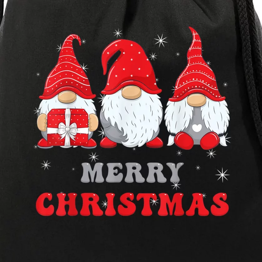 Gnome Christmas Merry Christmas Family Matching Christmas Drawstring Bag