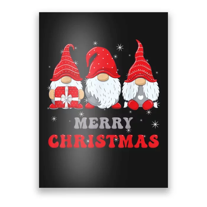 Gnome Christmas Merry Christmas Family Matching Christmas Poster