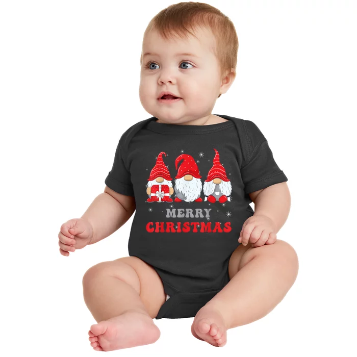 Gnome Christmas Merry Christmas Family Matching Christmas Baby Bodysuit