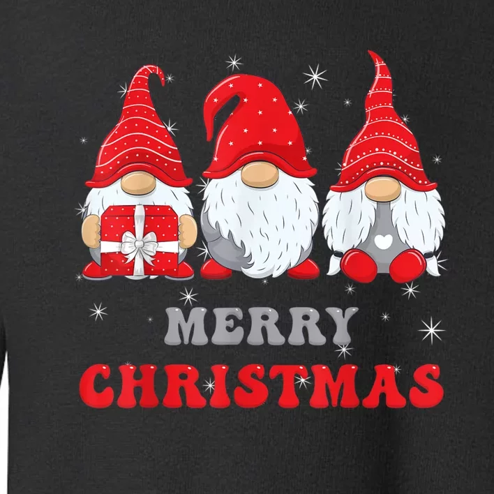 Gnome Christmas Merry Christmas Family Matching Christmas Toddler Sweatshirt