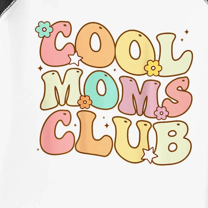 Groovy Cool Moms Club Smile Face Funny Mothers Day Infant Baby Jersey Bodysuit