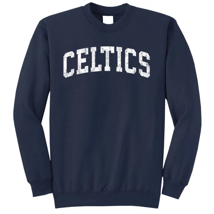 Grungded Celtics Mascot Vintage Athletic Sports Name Design Sweatshirt