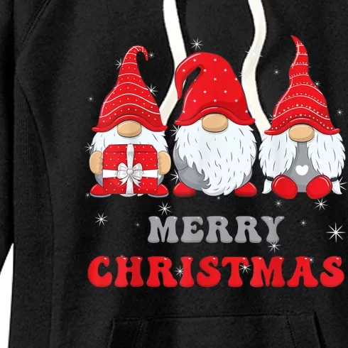 Gnome Christmas Merry Christmas Family Matching Christmas Women's Fleece Hoodie