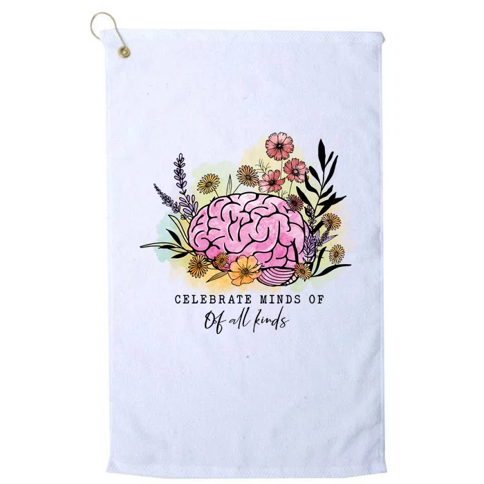 Groovy Celebrate Minds Of All Kinds Neurodiversity Autism Platinum Collection Golf Towel