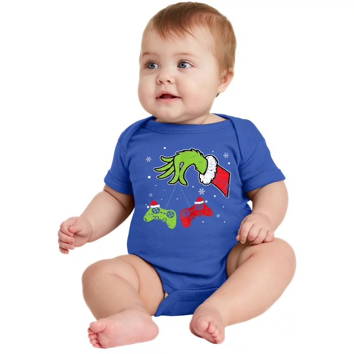 Gaming  Christmas Matching Pajamas Funny Gamer Baby Bodysuit