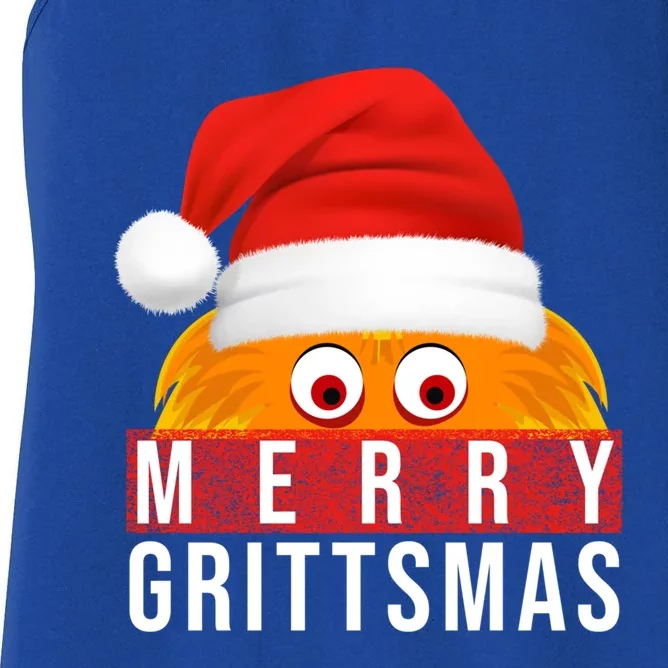 Gritty Christmas Merry Grittsmas Christmas Gift Great Gift Women's Racerback Tank