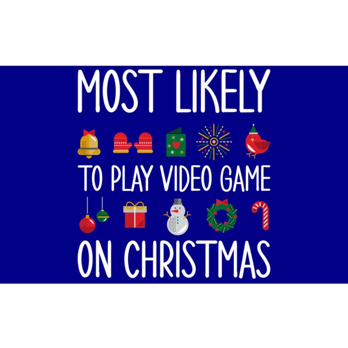 Gaming Christmas Most Likely To Play Video Game Christmas Great Gift Bumper Sticker