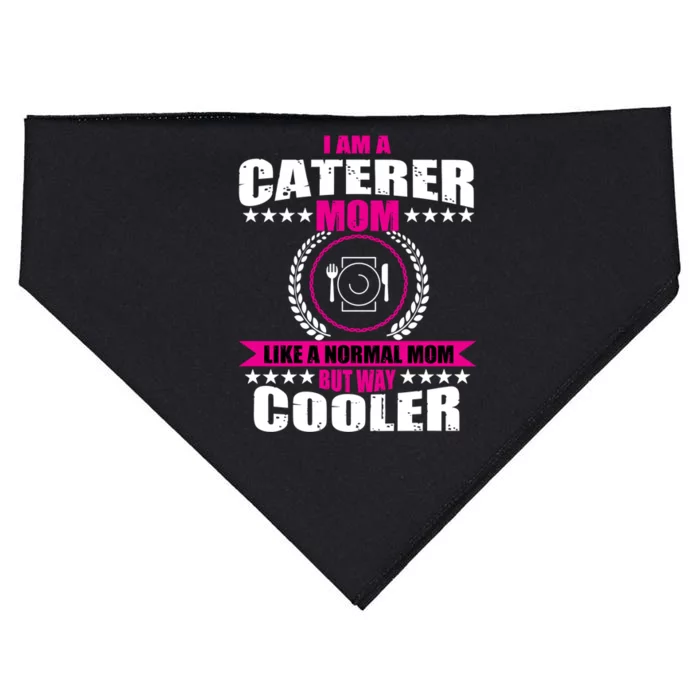 Great Caterer Mom Catering Chef Design Food Service Funny Gift USA-Made Doggie Bandana