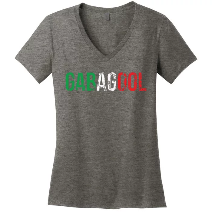 Gabagool Capicola Meat New Jersey Italian Pride Gift Women's V-Neck T-Shirt