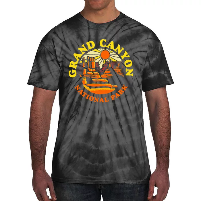 Grand Canyon National Park Arizona Vintage 80s Hiking Retro Tie-Dye T-Shirt