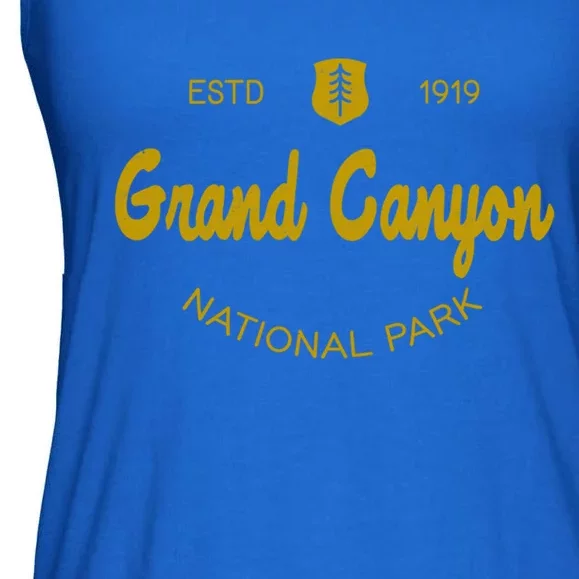 Grand Canyon National Park Classic Script Style Text Cool Gift Ladies Essential Flowy Tank