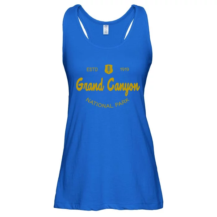 Grand Canyon National Park Classic Script Style Text Cool Gift Ladies Essential Flowy Tank