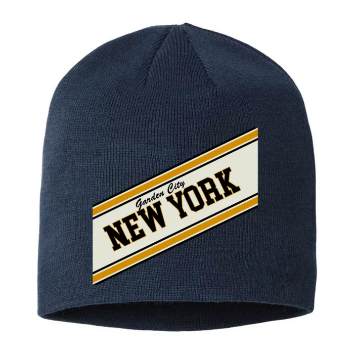 Garden City New York Varsity Logo 8 1/2in Sustainable Knit Beanie