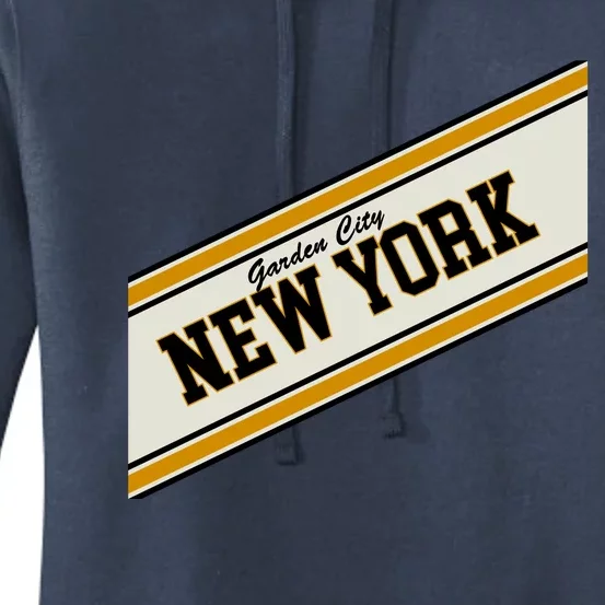 Garden City New York Varsity Logo Women's Pullover Hoodie