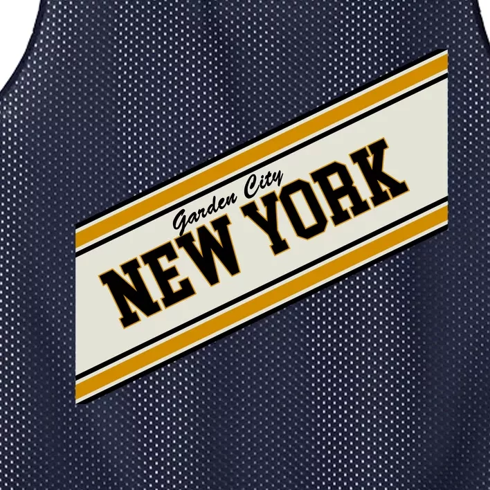 Garden City New York Varsity Logo Mesh Reversible Basketball Jersey Tank