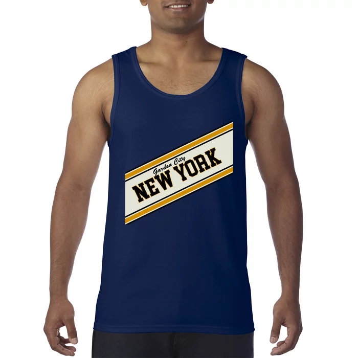 Garden City New York Varsity Logo Tank Top