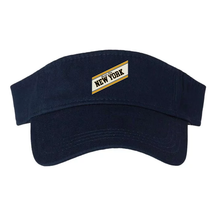 Garden City New York Varsity Logo Valucap Bio-Washed Visor